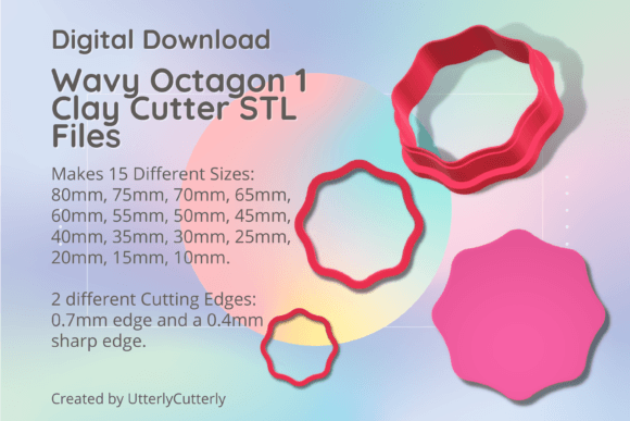 A Bundle of Wavy Organic Octagon Clay: Versatile and Creative Solutions for Your Projects