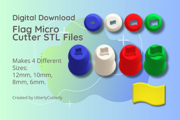 Clay Cutter STL File Flag Micro Cutter: Precision Tools for Modern Makers