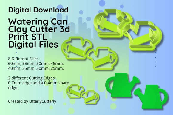 Clay Cutter STL File Gardening Watering: Digital Designs for Makers and Bakers