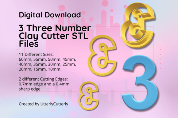 Clay Cutter STL File Number 3: Digital Download