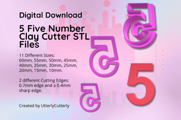 Clay Cutter STL File Number Five 5: Technical Specifications and Practical Application
