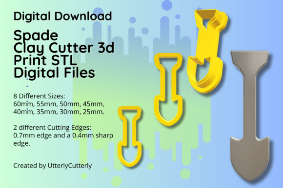 Clay Cutter STL File Spade - Gardening: Integrating Digital Assets into Creative Workflows