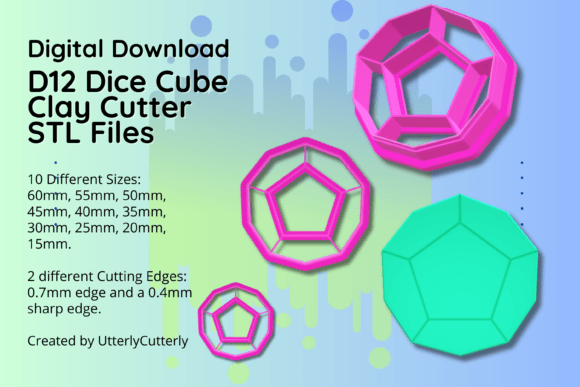 Discover the Versatility of Clay Cutter STL File D12 Dice for Creative Projects