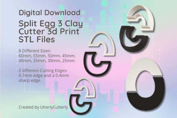 Discover the Versatility of Split Easter Egg Clay Cutter STL Files