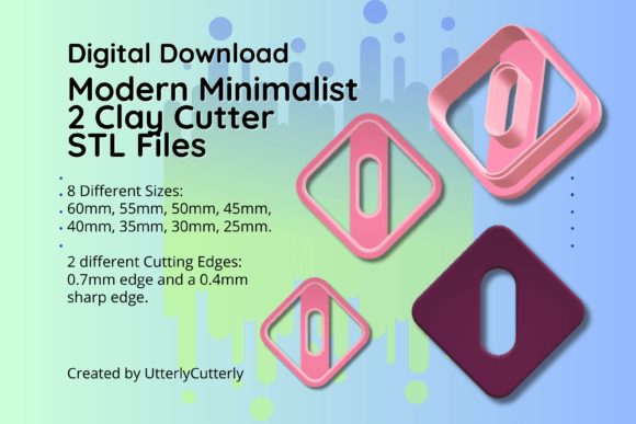Discover the Versatility of the Clay Cutter STL File Modern Minimalist 2