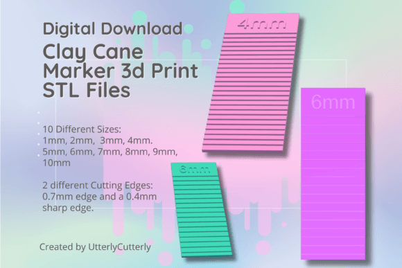 Discover Versatile and High-Quality Clay Cane Marker Guides - STL Digital Files