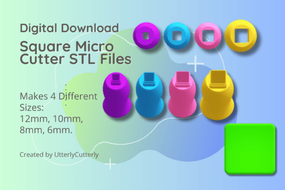 Discover Versatile Creativity with the Clay Cutter STL File Square Micro Cutter