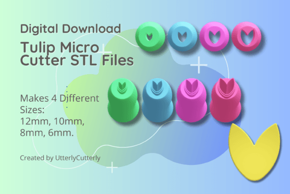 Elevating Polymer Clay Artistry with the Tulip Micro Cutter STL File