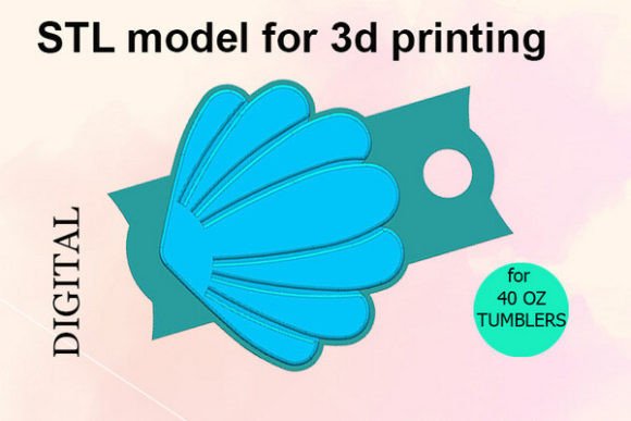 Enhance Your 40 OZ Tumbler with a Charming Sea Shell Topper: A Guide to the STL File