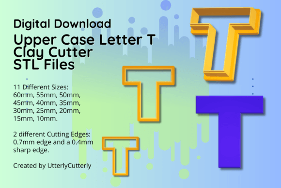 Explore Creativity with Letter T Clay Cutters