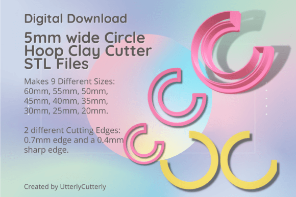 Explore Versatile 5mm Wide Circle Hoop Cutters