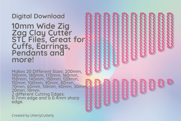 Exploring the 10mm Wide Zig Zag Clay Cutter - Geometric for Creative Projects