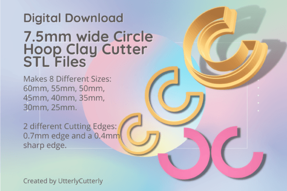 Exploring the 7.5mm Wide Circle Hoop Clay Cutter: A Versatile Tool for Crafters and Bakers