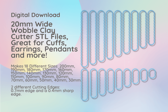 Exploring the Versatility of 20mm Wobble Clay Cutters in Geometric STL Format