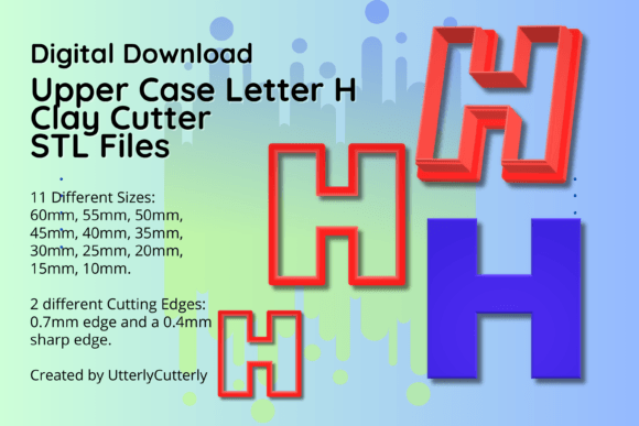 Exploring the Versatility of Clay Cutter STL File Upper Case Letter H