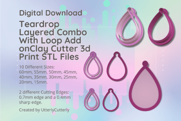 Exploring the Versatility of Teardrop Combo Clay Cutters in STL Format