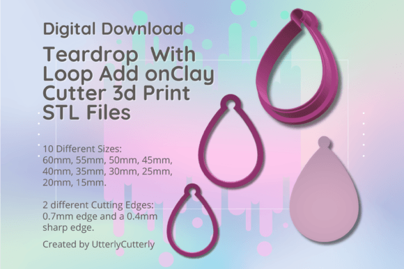 Exploring the Versatility of the Clay Cutter STL File Teardrop Thin