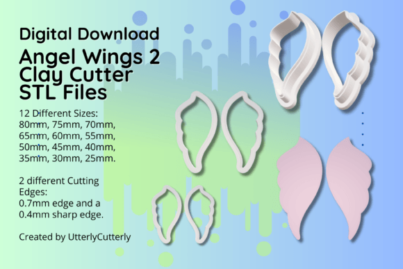 Exploring the Versatility of the Clay Cutter STL File Angel Wings 2-Mode