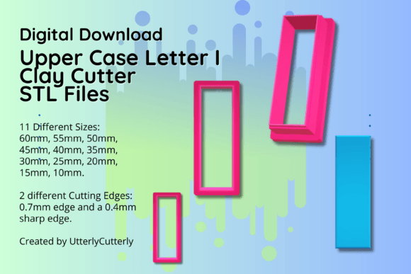 Exploring the Versatility of the Clay Cutter STL File for Upper Case Letter I