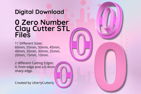 Mastering Polymer Clay and Baking Projects with the Clay Cutter STL File Number Zero 0