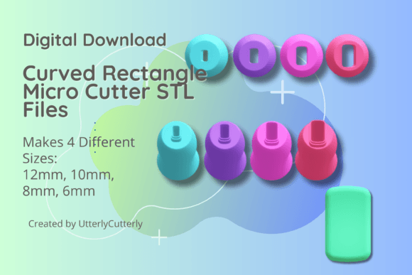 Rounded Rectangle Clay Cutter STL File