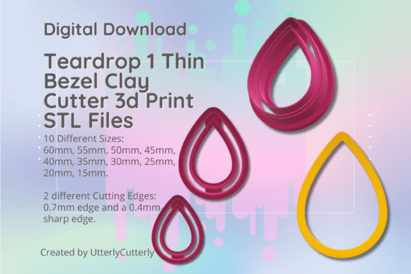Strategic Use of the Clay Cutter STL File Teardrop Thin Bezel for Creative and Business Success
