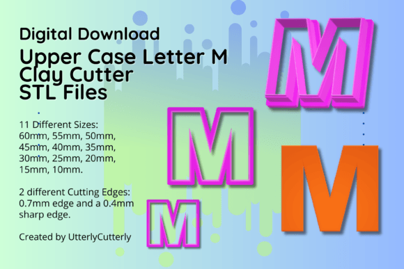 Strategic Use of the Clay Cutter STL File Upper Case Letter M for Creative and Business Success