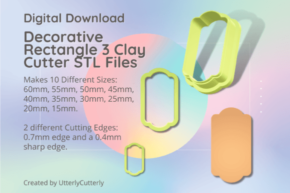 Unlock Your Creativity with the Decorative Rectangle 3 Clay Cutter Bundle