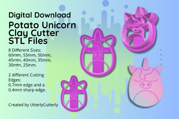 Unlocking Creativity with the Clay Cutter STL File Potato Unicorn