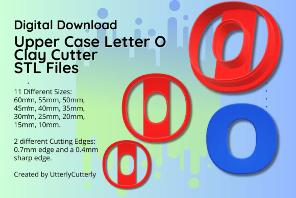 Unlocking Creativity with the Clay Cutter STL File Upper Case Letter O