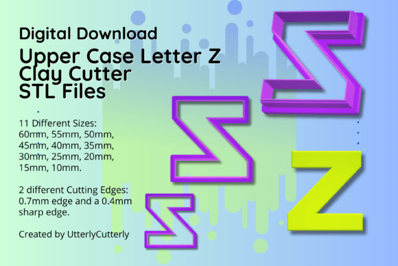 Upper Case Z and A Cutters: Perfect for Crafting