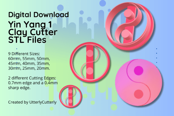 Yin Yang 1 Clay Cutter - STL Files